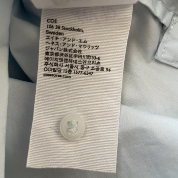 COS Very Light Blue Top Size XS - Picture 5 of 8